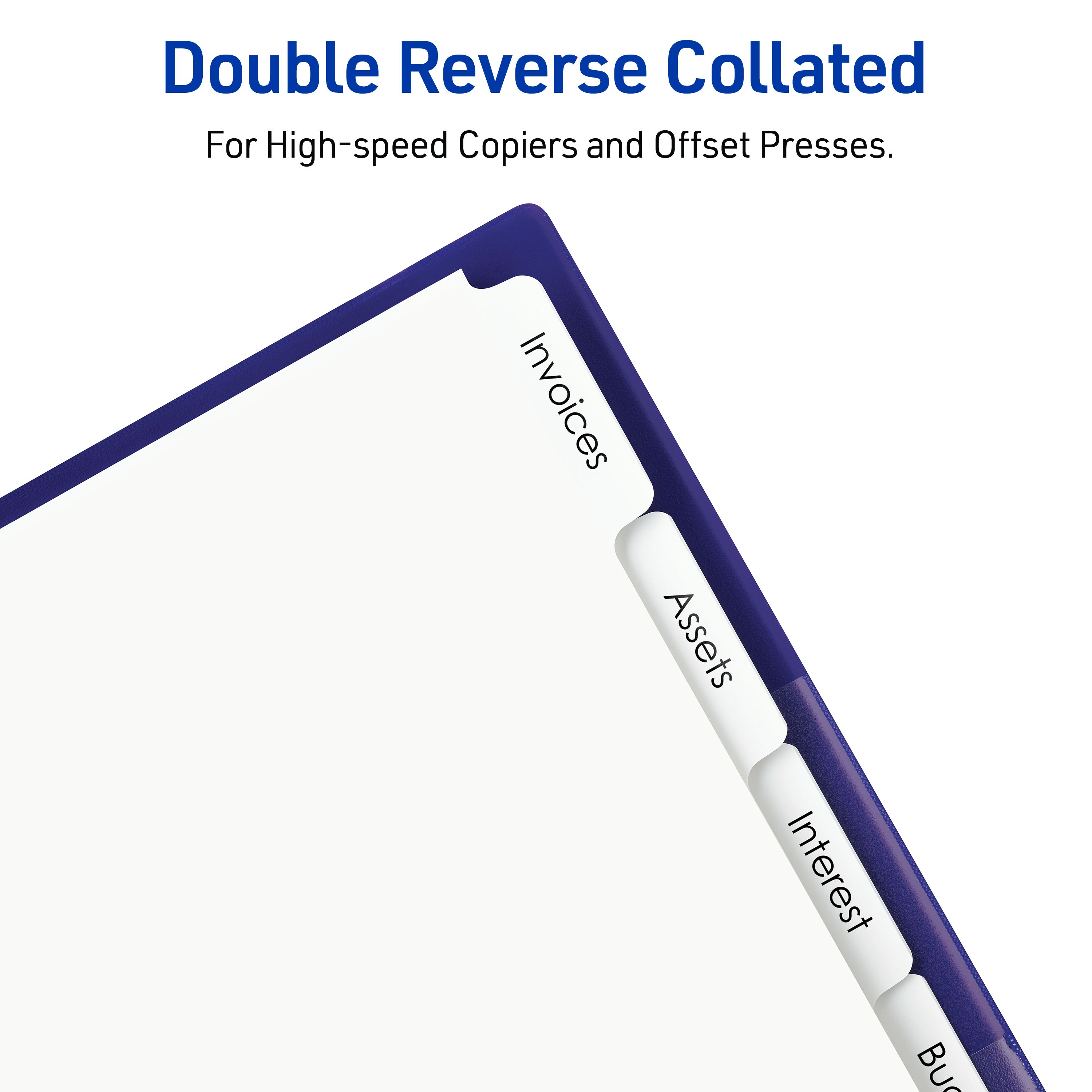 エリ ページ 5-Tab Dividers for Copiers, 30 Sets 20406 | Avery